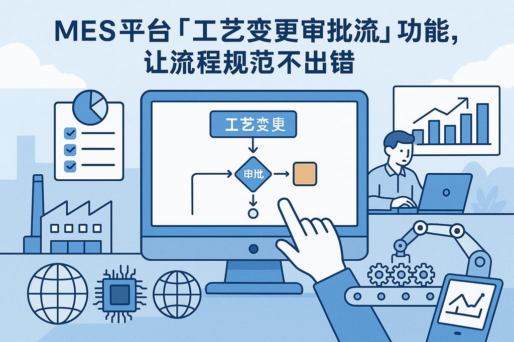 MES 平台「工艺变更审批流」功能，让流程规范不出错